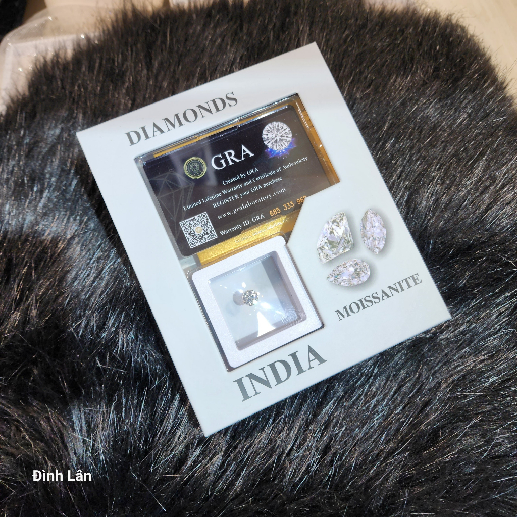 Xoàn moisanite 8li INDIAN, kim moissanite 8li