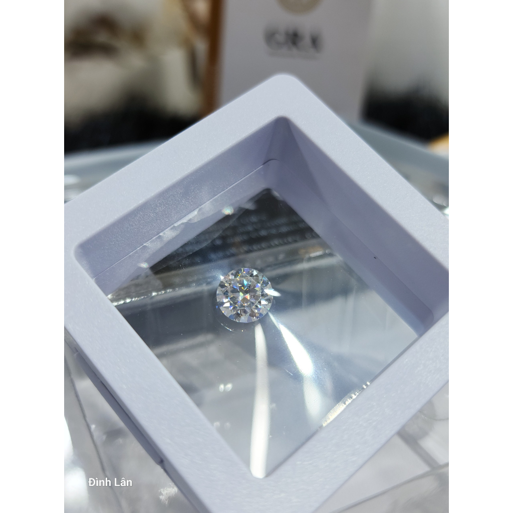 Xoàn moisanite 8li INDIAN, kim moissanite 8li