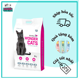 Thức ăn hạt cho mèo WONDER CATS Hàn Quốc 5kg, thức ăn khô cho mèo mọi lứa tuổi