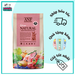 [2kg] Thức ăn hạt cho mèo con ANF 6 FREE INDOOR KITTEN - Có sỉ SLL
