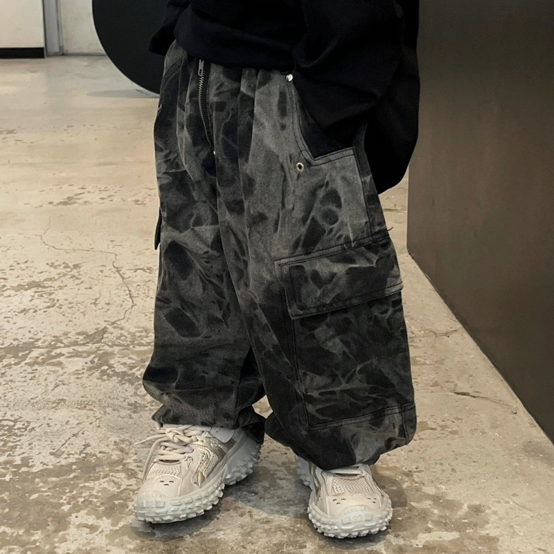 Quần jean bé trai loang túi hộp Q230 size 90-140, quần dài trẻ em thu đông cao cấp