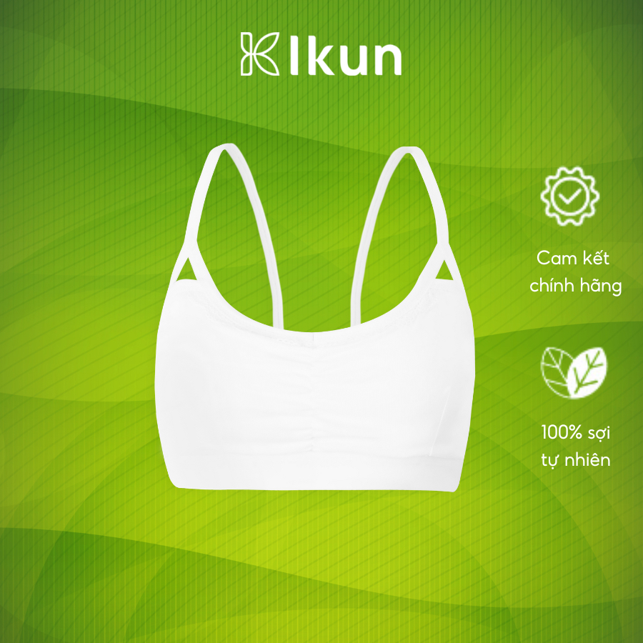 Áo lót thoáng khí cho bé gái kiểu dáng chui đầu. Áo lá cotton cho bé dậy thì. Áo ngực teen cotton kháng khuẩn ATK09 IKun