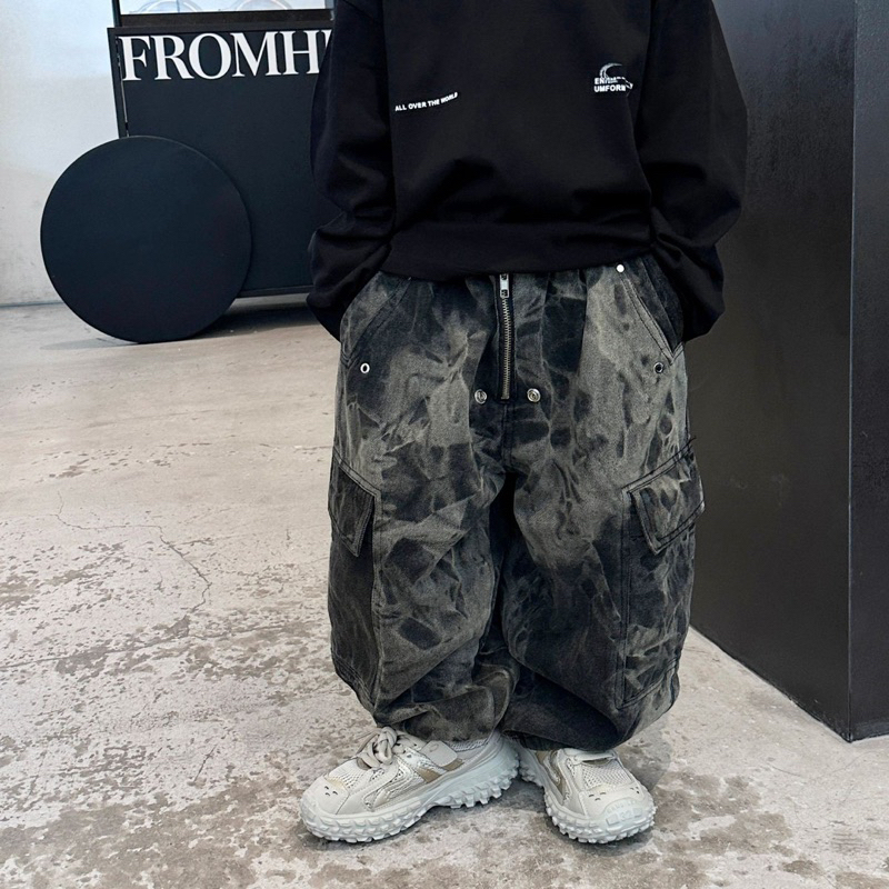 Quần jean bé trai loang túi hộp Q230 size 90-140, quần dài trẻ em thu đông cao cấp