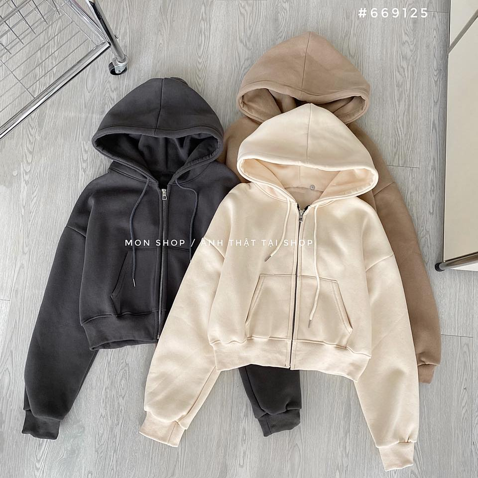 Khoác crop nỉ bông dây nhỏ 669125