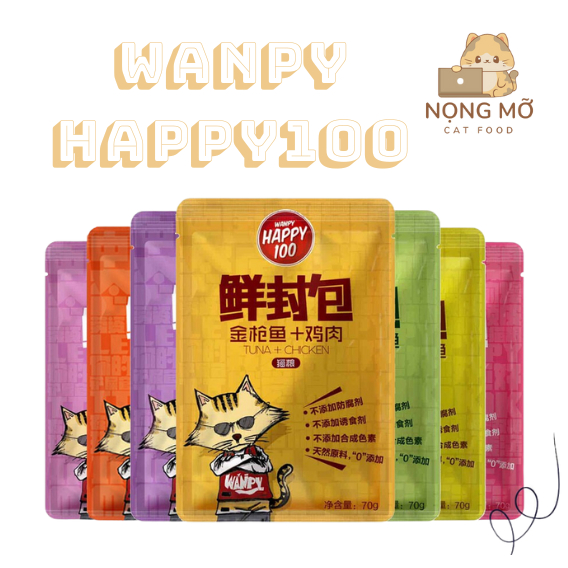 Pate Happy100 mix vị 70g