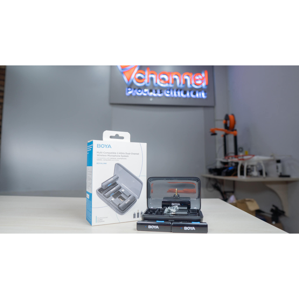 Boya Link – Micro thu âm không dây 3 trong 1 dành cho Điện Thoại/ Máy Ảnh – Bảo hành chính hãng