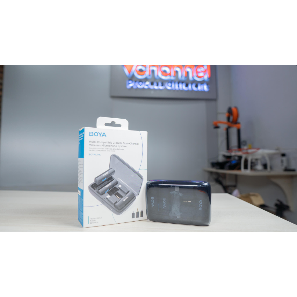 Boya Link – Micro thu âm không dây 3 trong 1 dành cho Điện Thoại/ Máy Ảnh – Bảo hành chính hãng
