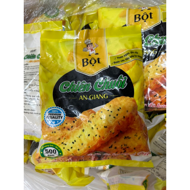 Bột chiên chuối gói 500g - Bột chiên bánh chuối an giang