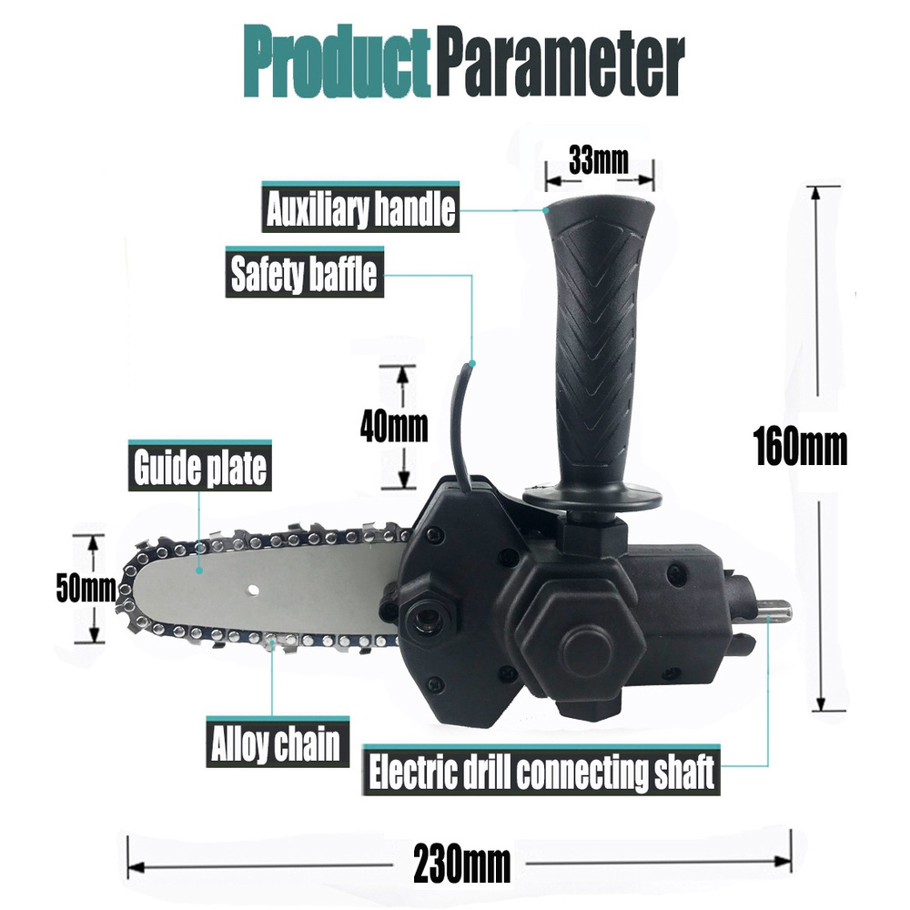 🔥FREESHIP🔥 Máy cưa xích - bộ chuyển đổi máy khoan thành máy cưa xích