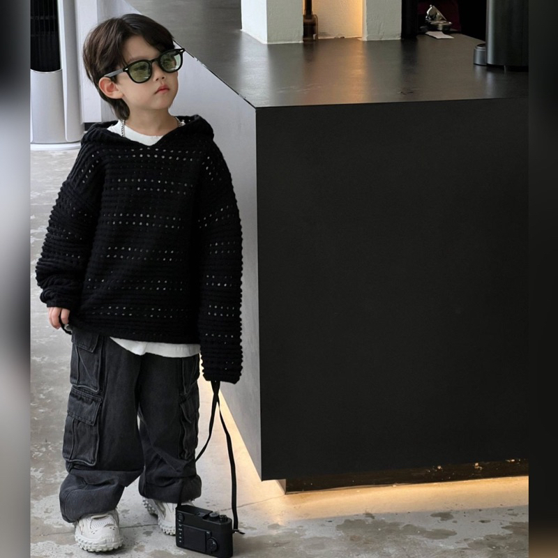 Quần jean bé trai suông túi hộp Q229 size 90-140, quần dài trẻ em thu đông cao cấp