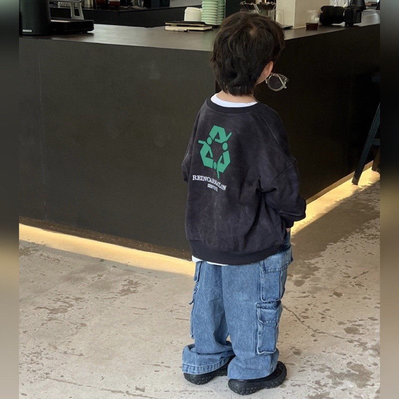 Quần jean bé trai suông túi hộp Q229 size 90-140, quần dài trẻ em thu đông cao cấp