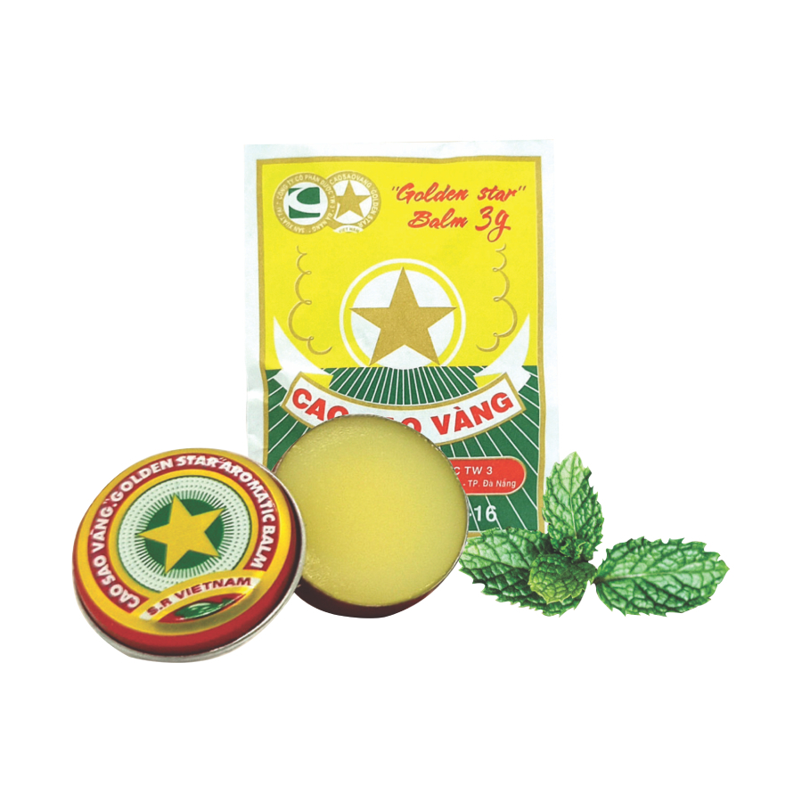 Các sản phẩm Cao Sao Vàng  3g, 20g, Hít mũi cao vàng, Dầu nước sao vàng