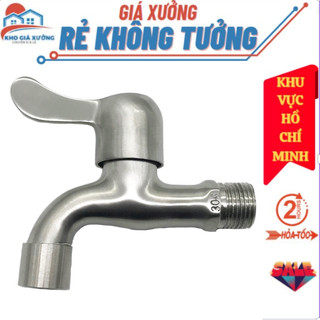  Vòi nước inox 304 ren 21 chống rỉ cực tốt, Vòi hồ inox 304 dùng làm Vòi rửa chén, Lõi Đồng Cao Cấp