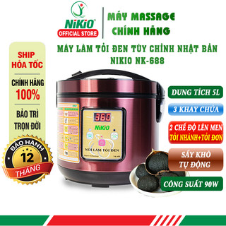Máy Làm Tỏi Đen Gia Đình Nikio NK-688 Nhật Bản - Màu Đỏ Tím