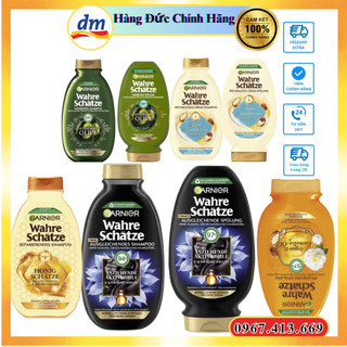 Dầu gội garnier phục hồi tóc hư tổn, kem ủ, sữa tắm gội cho bé garnier wahre schatze-hàng đức đủ bill