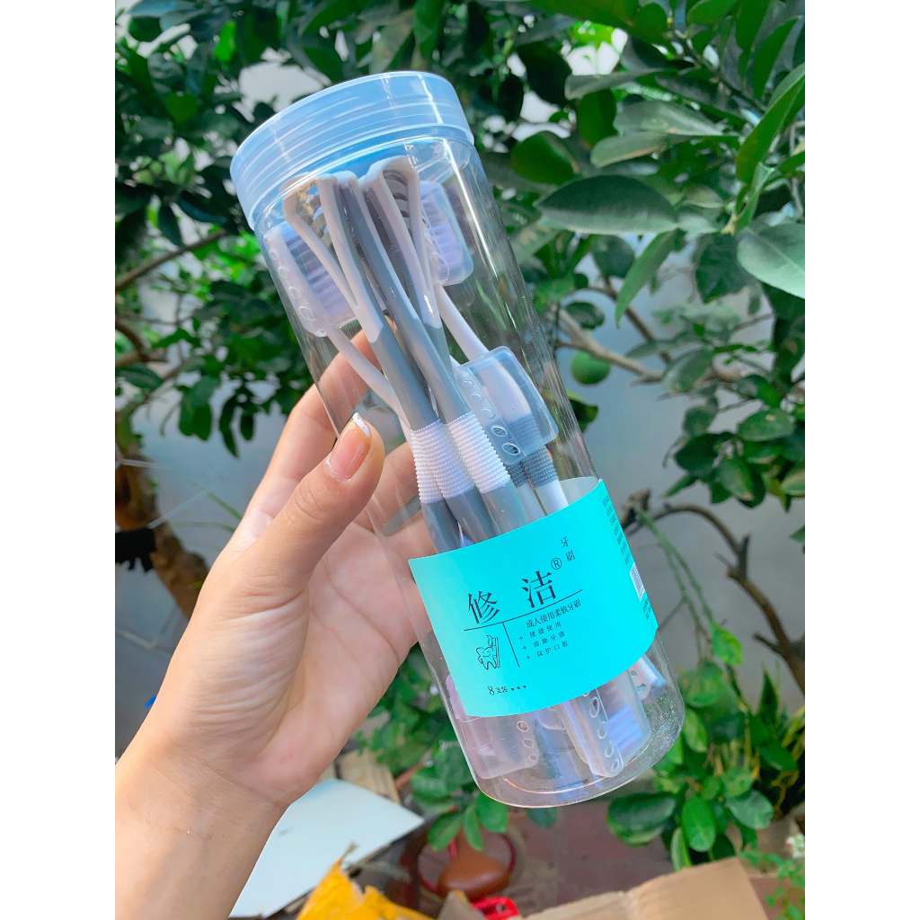 HỘP 8 BÀN CHẢI ĐÁNH RĂNG LÔNG MỀM SIÊU MỊN