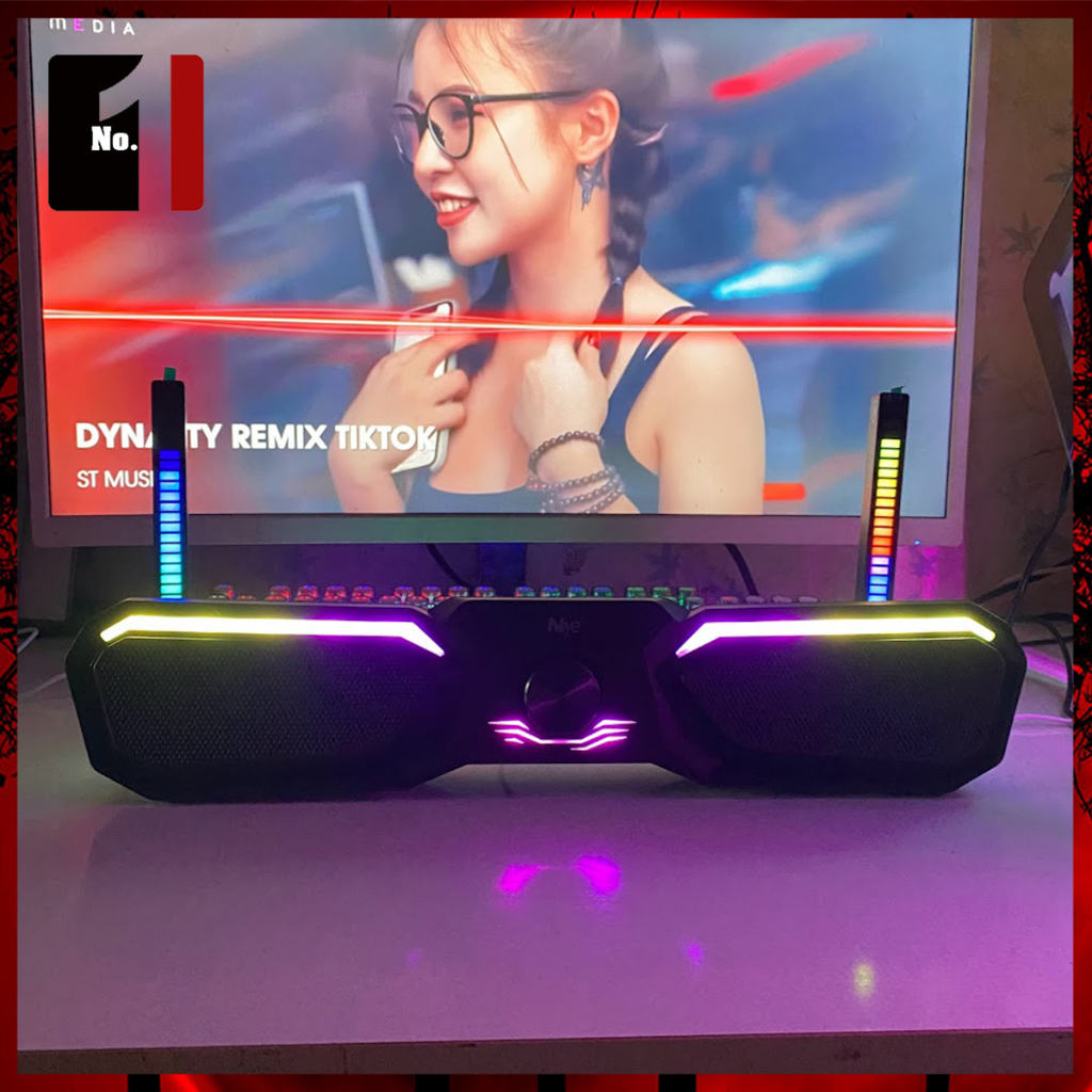 Loa Thanh Gaming Soundbar Bluetooth Để Bàn Niye DNX-NM28 Led Rgb Loa Máy Tính Bass Mạnh Âm Thanh Hay