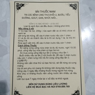 Bạc hà núi tươi và khô an giang 1kg