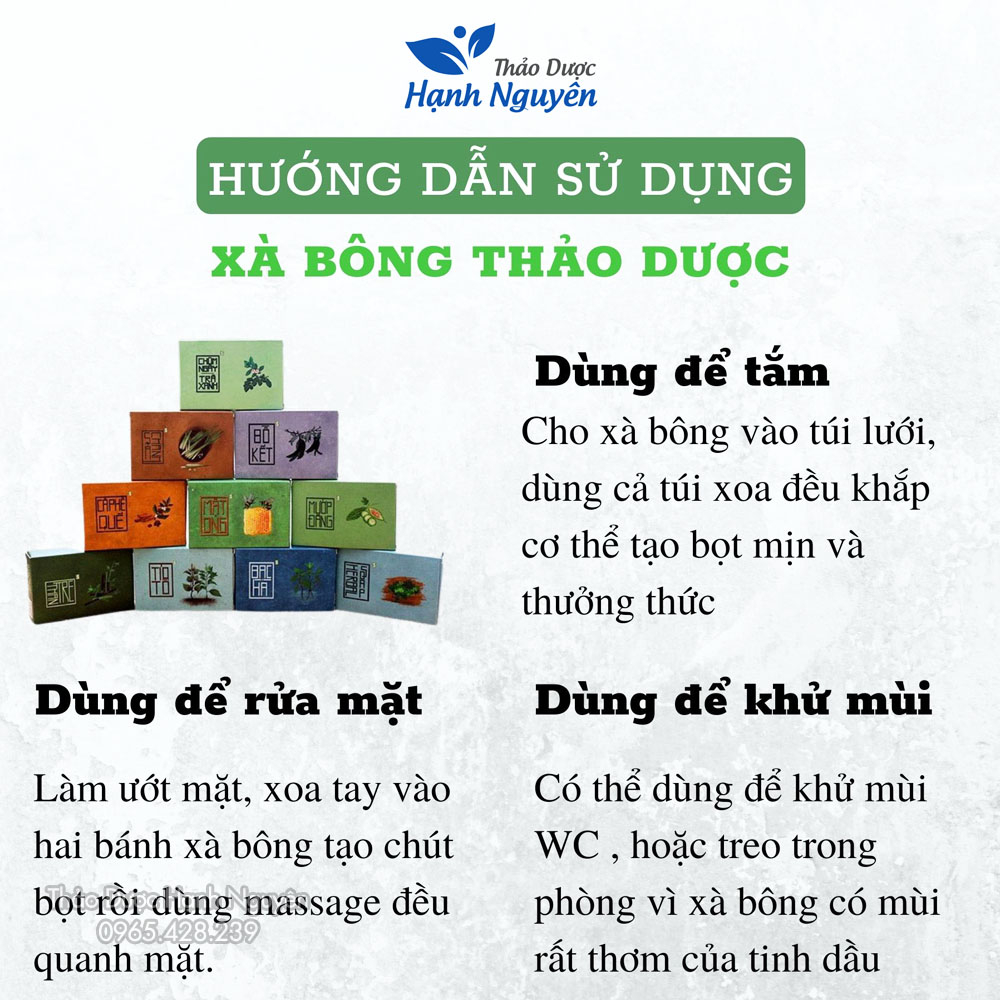 Xà bông sinh dược mướp đắng giảm mụn lưng chiết xuất từ thiên nhiên, an toàn không hóa chất 100g - Thảo Dược Hạnh Nguyên