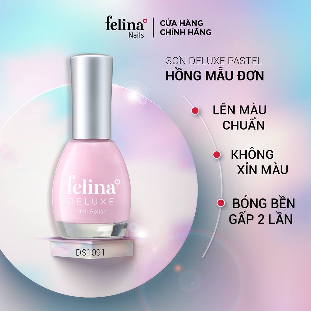 [MÀU PASTEAL 2023] Sơn Móng Tay Felina Deluxe 16ml - Màu sắc đa dạng