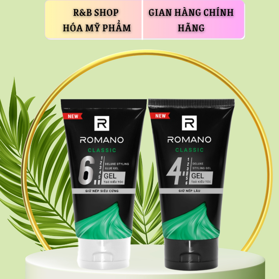 Gel vuốt tóc Romano Classic 150g