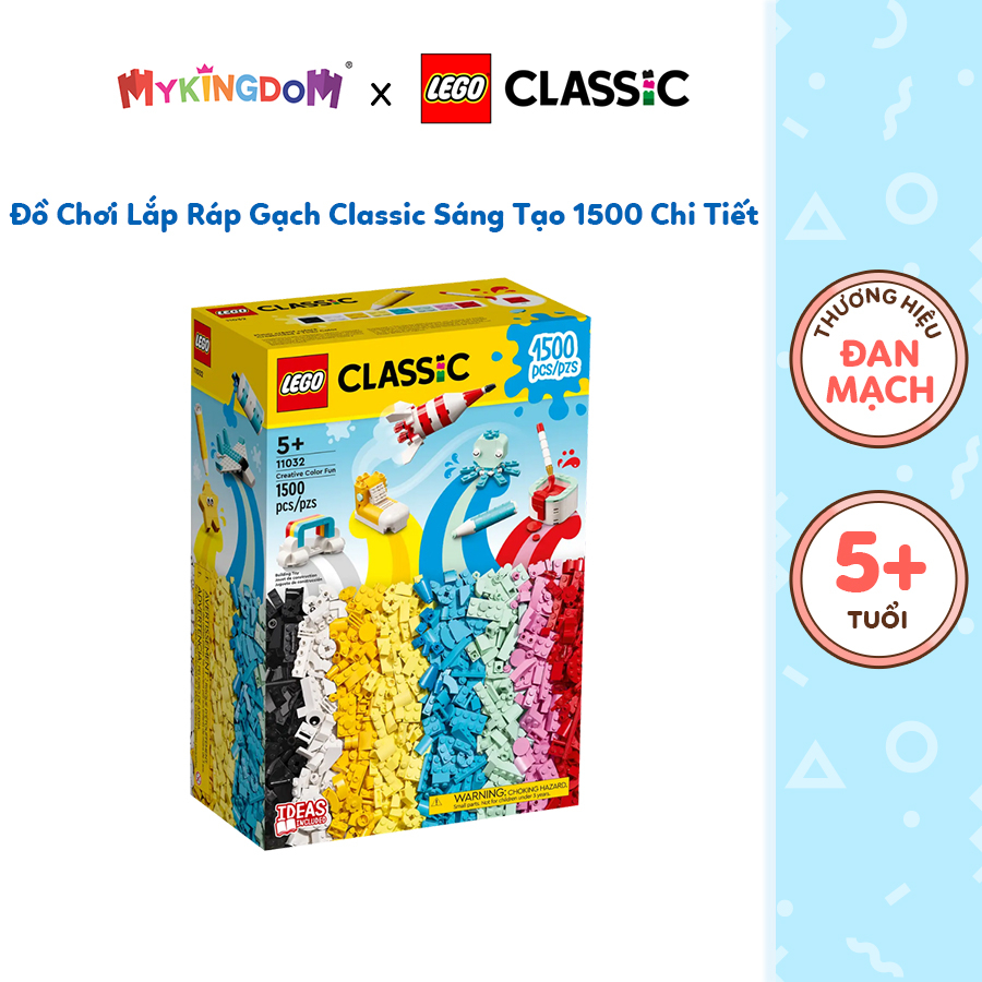 Đồ Chơi Lắp Ráp Gạch Classic Sáng Tạo 1500 Chi Tiết LEGO CLASSIC 11032