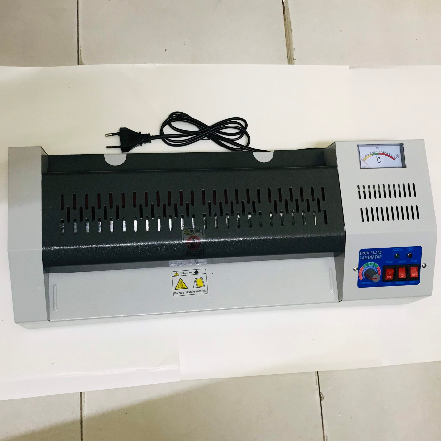  Máy ép plastic YT 320 khổ A3 rulo to 25mm có đồng hồ 