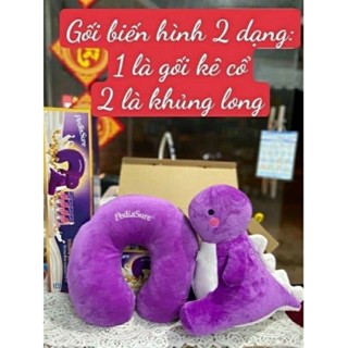 Gối chữ u biến hình khủng long pediasure cho bé