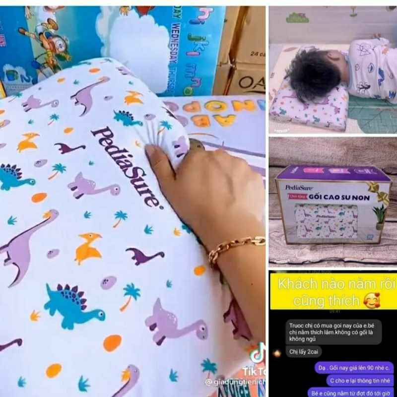 Gối cao su non cho bé