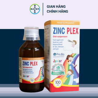 Siro Zinc Plex Bổ Sung Kẽm Và Các Vitamin Khoáng Chất Giúp Tăng Sức Đề Kháng Miễn Dịch Cho Bé Chai 100ml