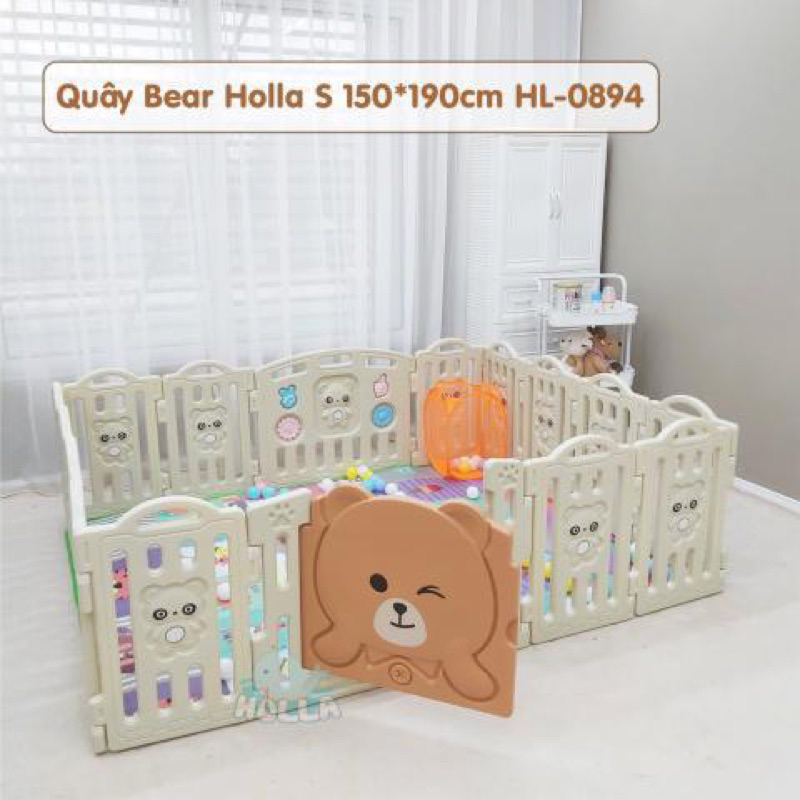 Quây củi nhựa nguyên sinh Bear Holla