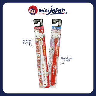Bàn chải đánh răng cho bé Ebisu Hello Kitty cho bé từ 2 đến 6 tuổi và trên 6 tuổi