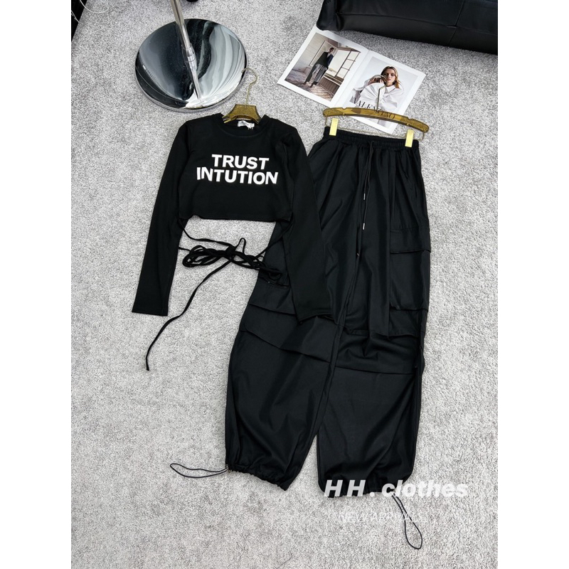 Set áo phối quần hộp