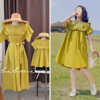 Váy đôi mẹ và bé gái baby doll suông form suông form rộng - váy suông mẹ và bé gái