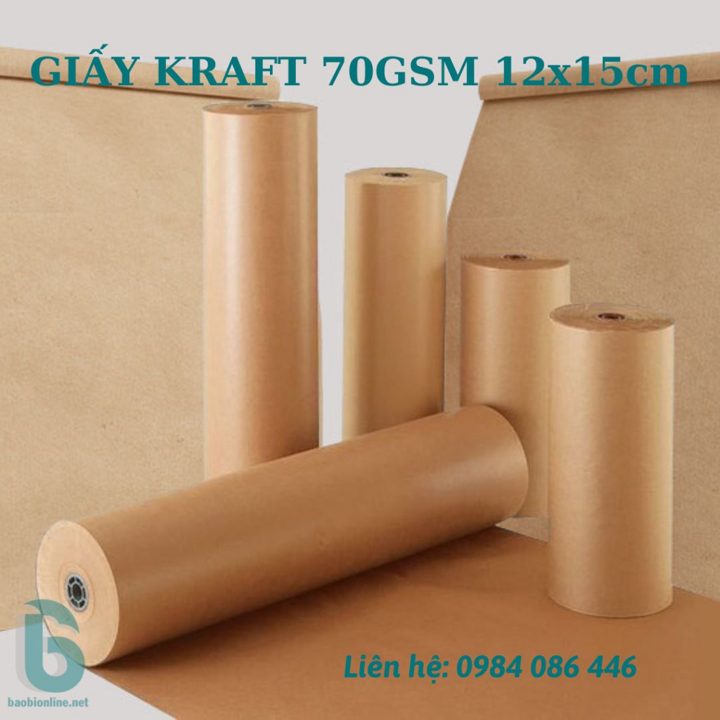 XẤP 50 - 100 TỜ GIẤY KRAFT 12X15 CM DÙNG LÀM GIẤY NOTE, GÓI QUÀ, DECOR, ... -  BAOBIONLINE