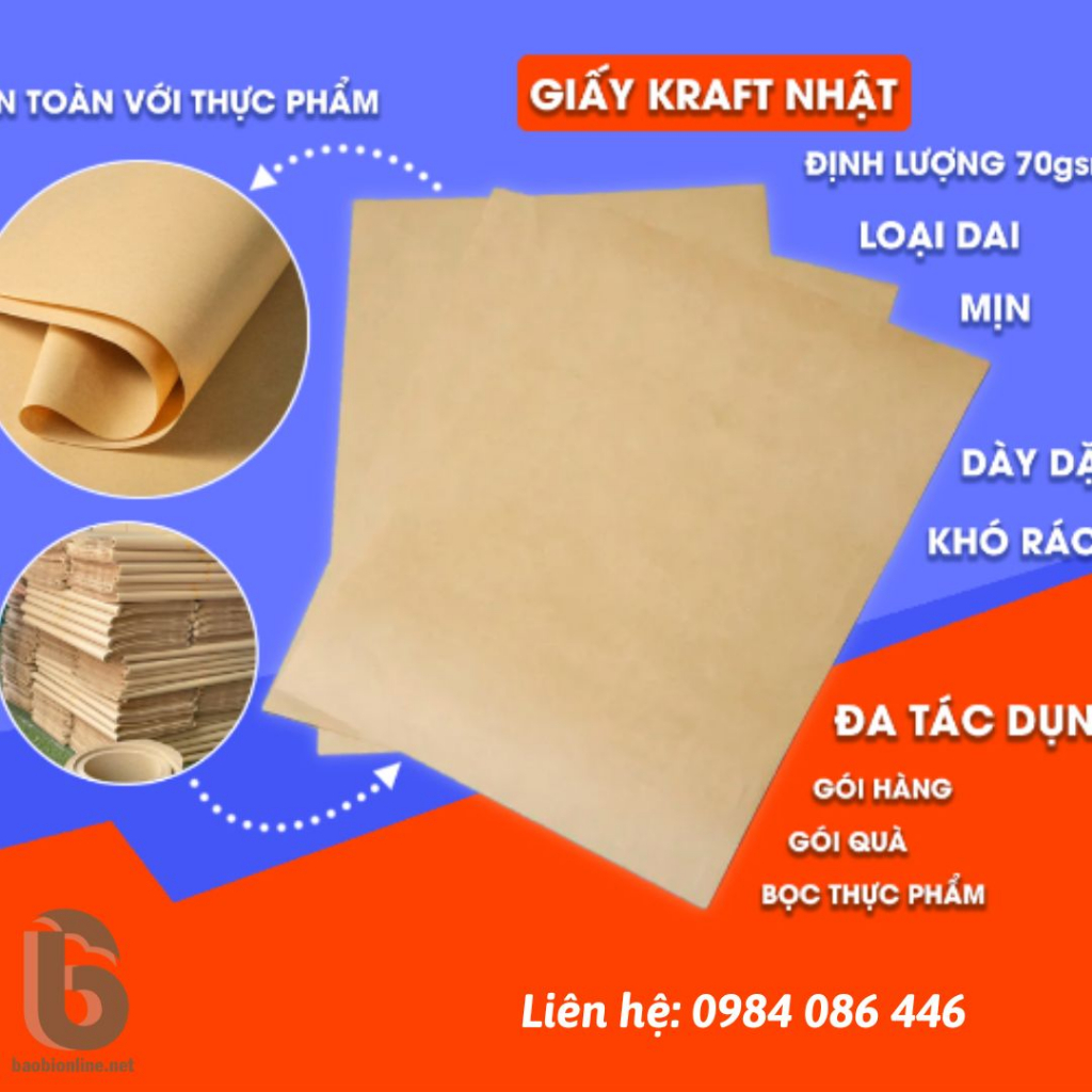 XẤP 50 - 100 TỜ GIẤY KRAFT 12X15 CM DÙNG LÀM GIẤY NOTE, GÓI QUÀ, DECOR, ... -  BAOBIONLINE