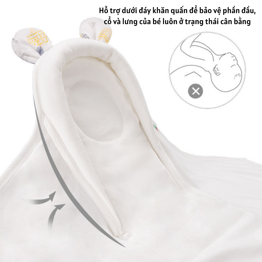 Chăn ủ cho bé, Ủ kén cho bé sơ sinh, Chăn quấn cho bé, Chăn ủ sơ sinh- Chống giật mình, cố định tư thế cho bé.