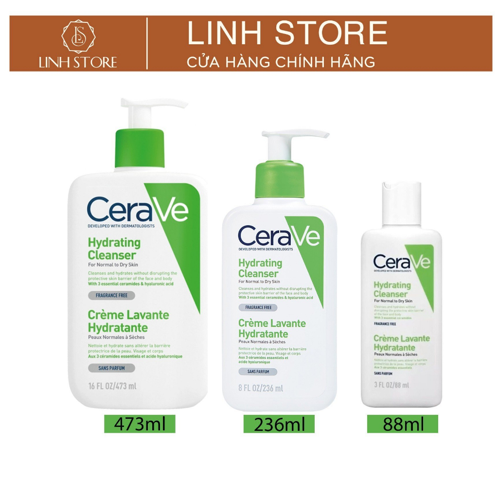 SỮA RỬA MẶT CERAVE   88, 236, 473ml