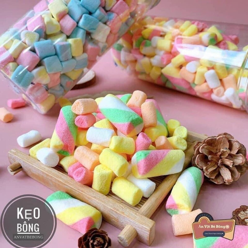 Kẹo bông gòn marshmallow 150g-500g