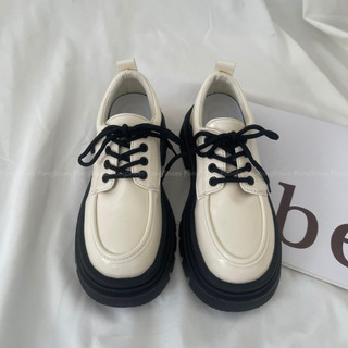 Giày Oxford Pongshoes mũi tròn, đế cao- FULL BOX- Mã 1603