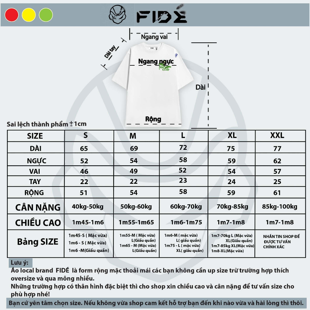 Áo thun FIDE phông trơn nam nữ cổ tròn FIDE ẾCH XANH 02