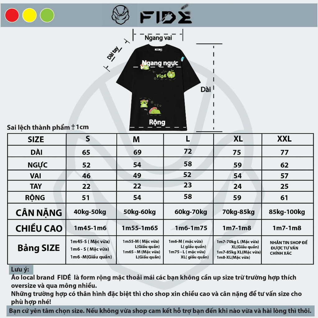 Áo thun FIDE phông trơn nam nữ cổ tròn FIDE ẾCH XANH 01