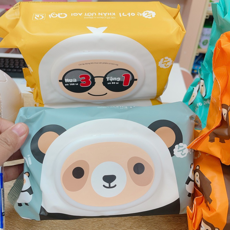 Khăn ướt Agi không mùi gói 100 tờ