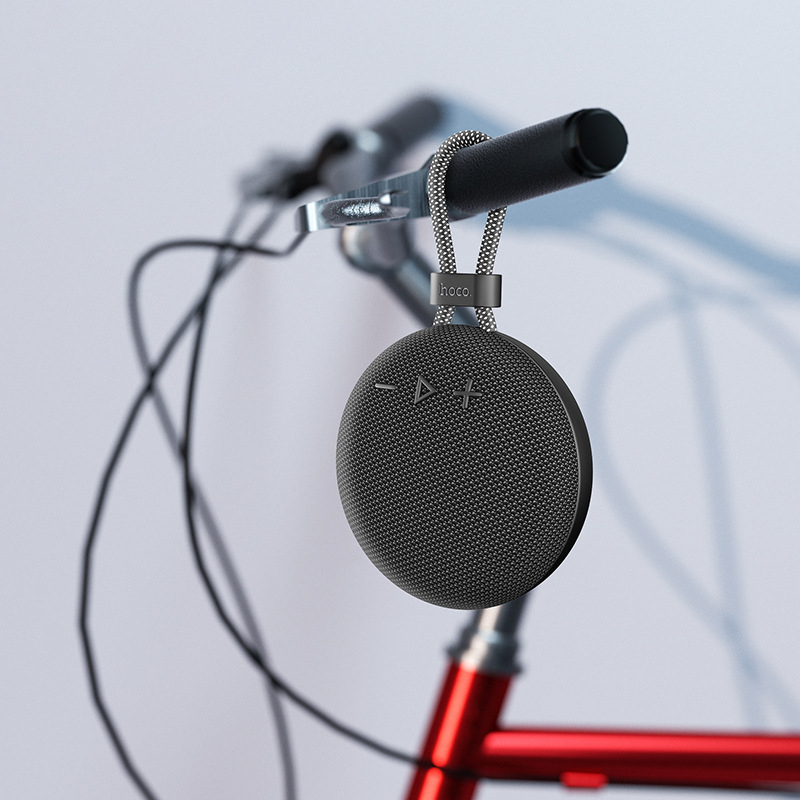 Loa bluetooth Hoco BS60 không dây V5.2 âm thanh TWS chế đội ghép đôi 2 loa, cắm thẻ nhớ TF, đài FM có dây treo