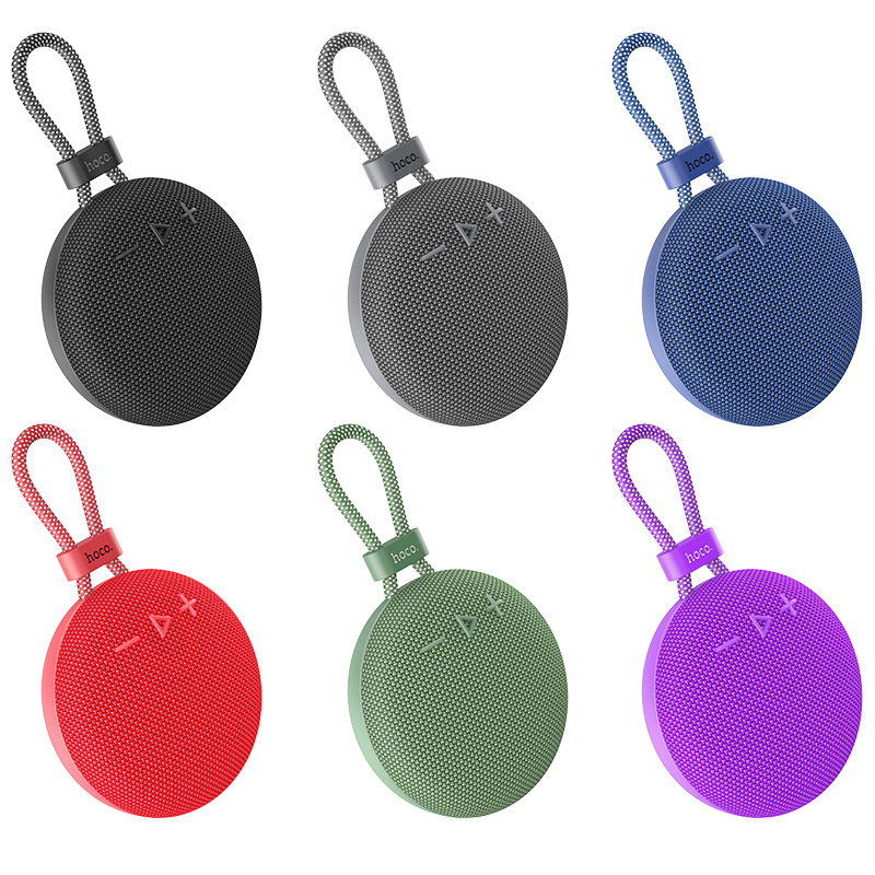 Loa bluetooth Hoco BS60 không dây V5.2 âm thanh TWS chế đội ghép đôi 2 loa, cắm thẻ nhớ TF, đài FM có dây treo