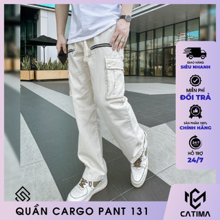 Quần KaKi Ống Rộng Túi Hộp Cạp Chun Unisex Form Đứng Dáng Chất liệu Kaki dày dặn 131 Catima