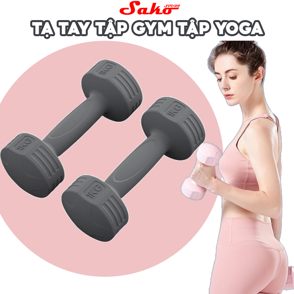 Tạ Tay Nam Nữ Chuyên Tập Gym Yoga Pilates Thể Dục Tại Nhà - Chính Hãng SAKO SPORT