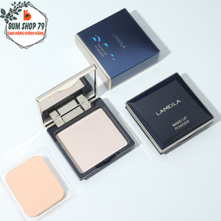 Phấn phủ nén Lameila che khuyết điểm mịn màng, Phấn phủ kiềm dầu bắt sáng căng mịn da