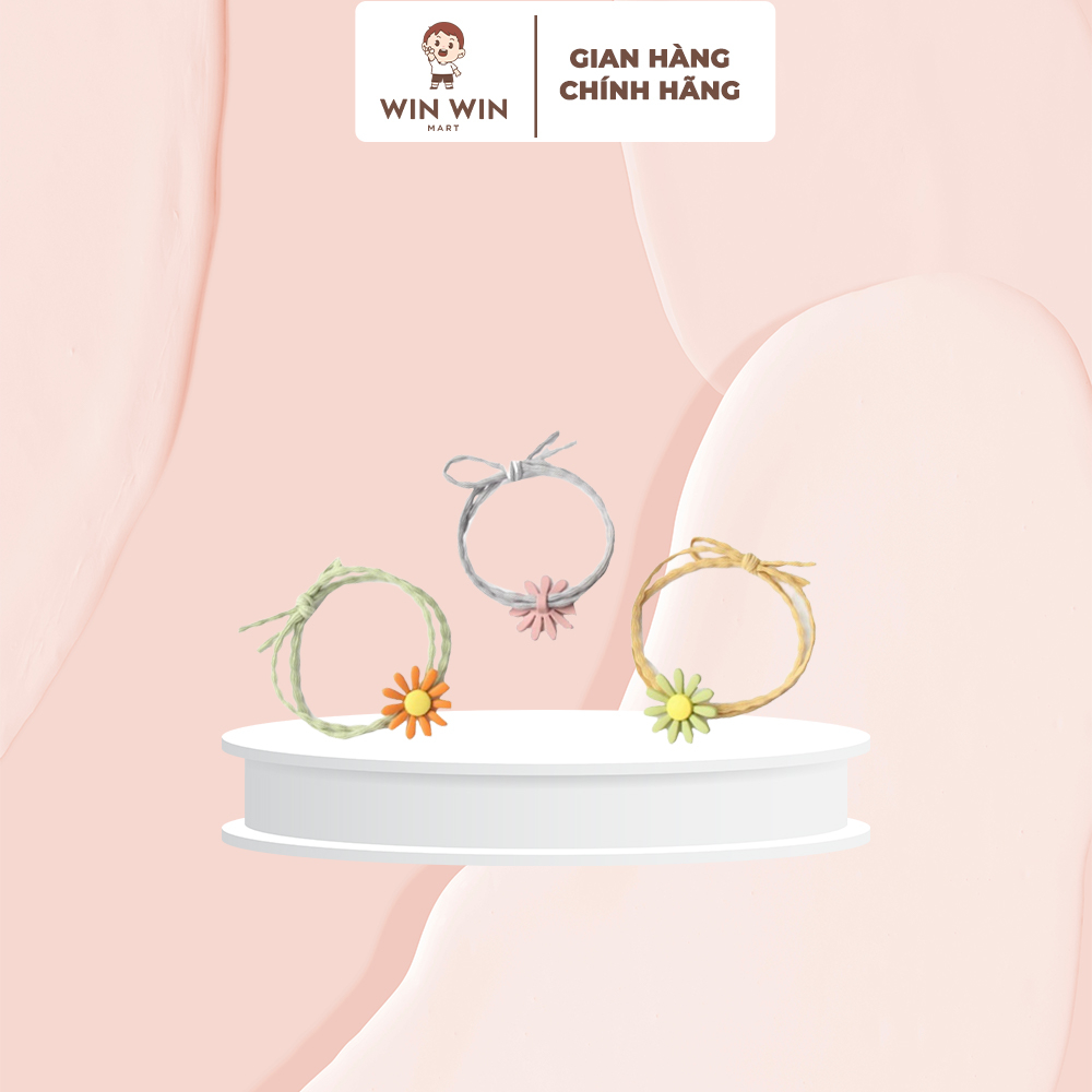 Dây Cột Tóc, Thun Buộc Tóc Hình Hoa Cúc Phong Cách Dễ Thương