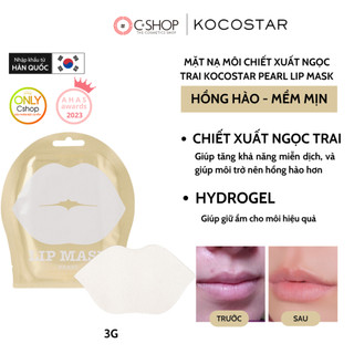 [Freeship+Mã giảm giá] Mặt nạ môi KOCOSTAR PEARL LIP MASK (gói 1 miếng) chiết xuất ngọc trai_Mỹ phẩm Hàn Quốc chính hãng